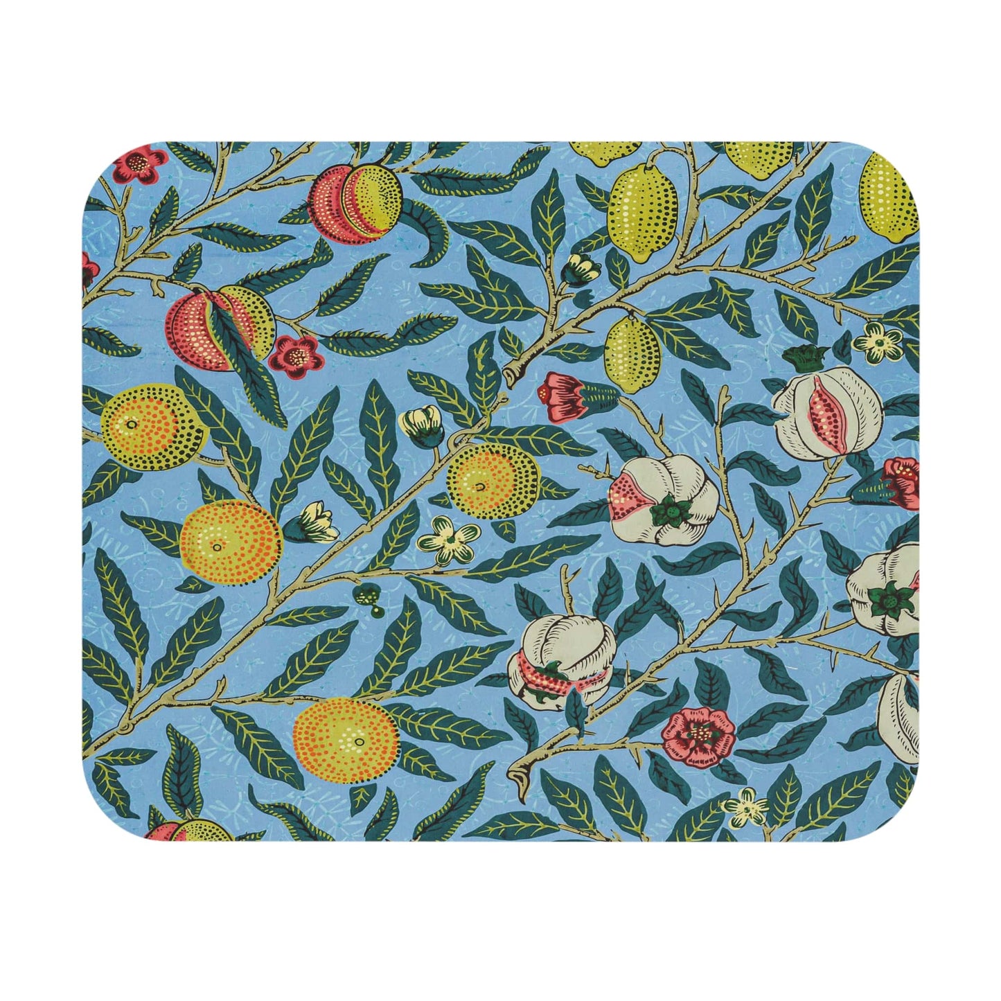 Eclectic Plants Mouse Pad showcasing William Morris botanical art, enhancing desk and office decor.