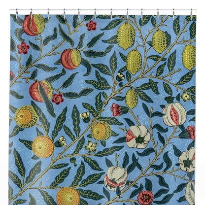 Eclectic Plants Shower Curtain Close Up, Botanical Shower Curtains