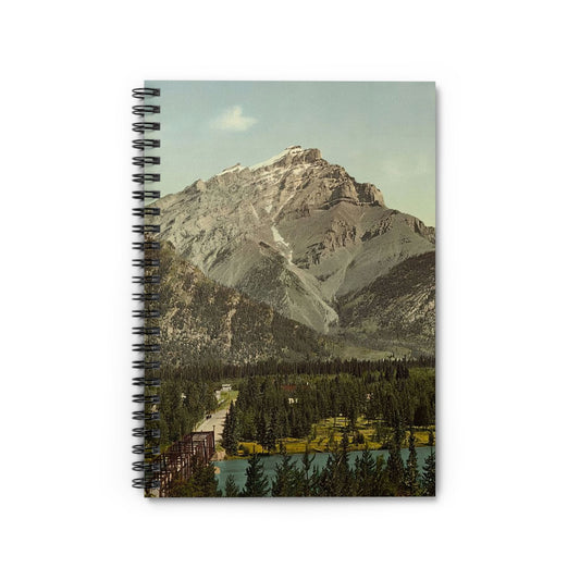 Emerald Green Landscape Notebook with Mountains cover, perfect for journaling and planning, featuring stunning emerald green mountain landscapes.