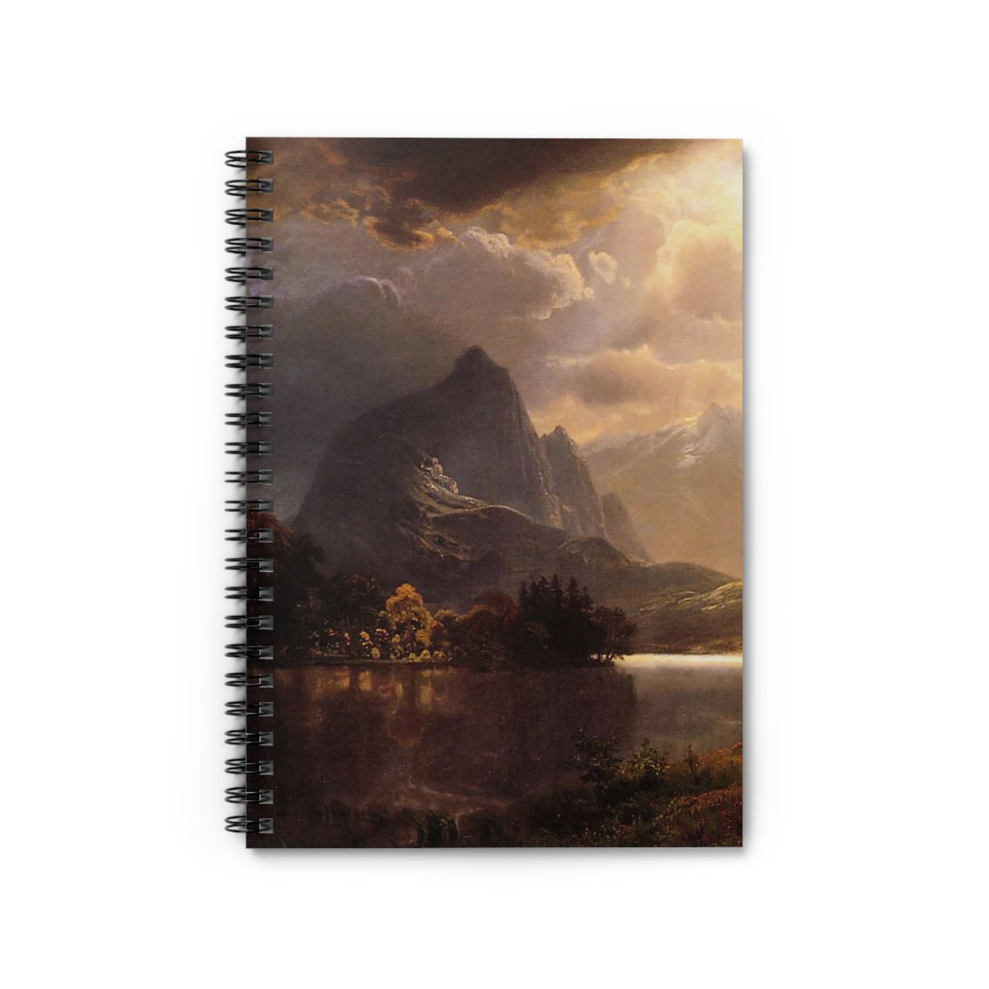 Ethereal Mountains Notebook with Estes Park Colorado cover, perfect for journaling and planning, featuring ethereal mountain scenes from Estes Park, Colorado.