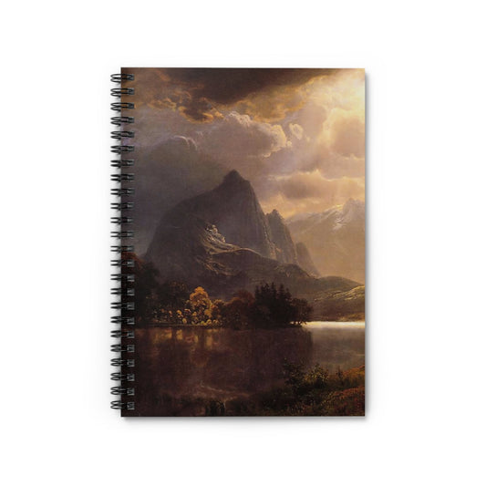 Ethereal Mountains Notebook with Estes Park Colorado cover, perfect for journaling and planning, featuring ethereal mountain scenes from Estes Park, Colorado.