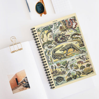 Exotic Animals Spiral Notebook Displayed on Desk