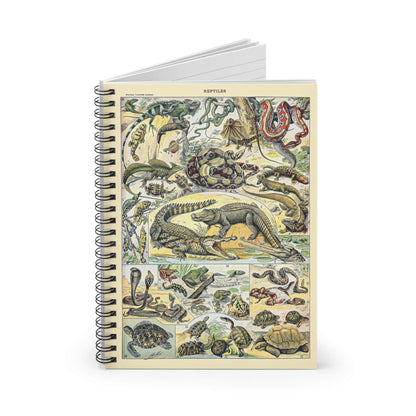 Exotic Animals Spiral Notebook Standing up on White Desk