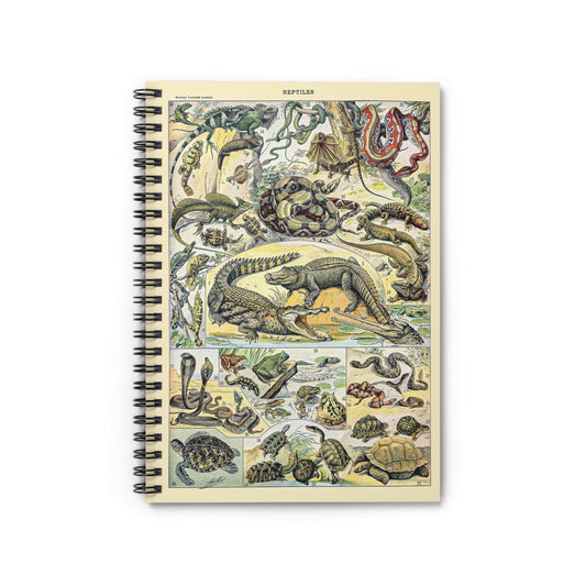 Reptile Chart Notebook with Exotic Animals cover, perfect for journaling and planning, featuring exotic reptiles.