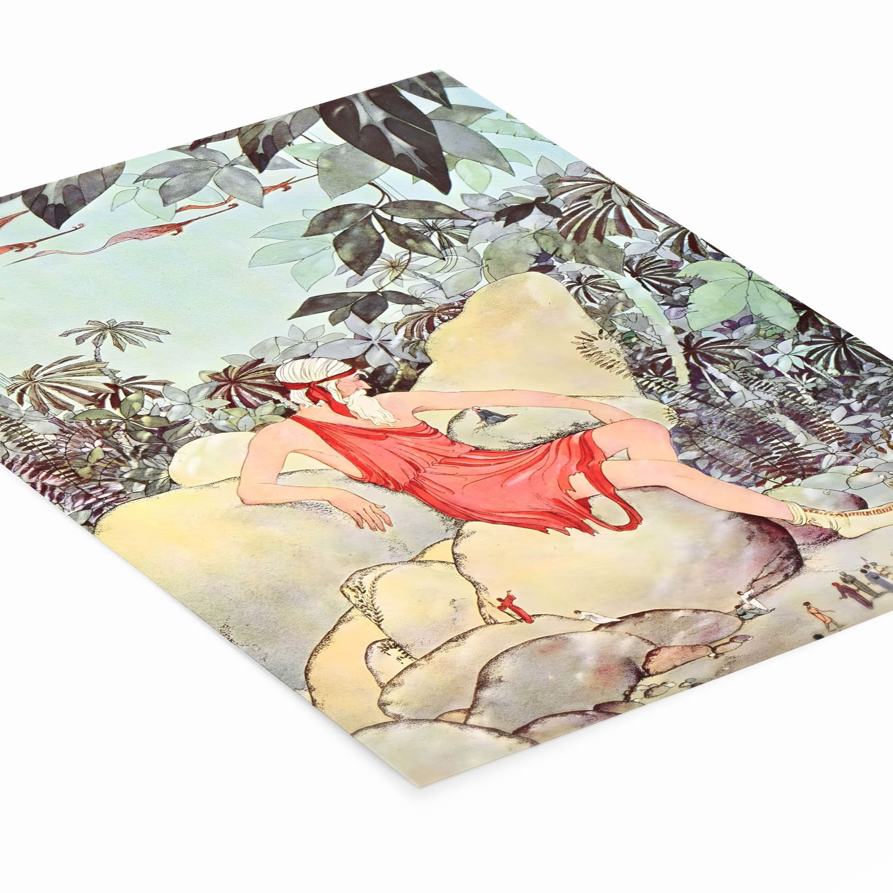 Fairy Tale Giant Art Print Laying Flat on a White Background