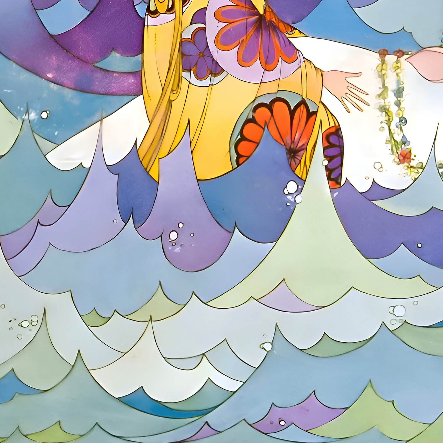 Fantasy Ocean Art Print Close Up Detail Shot