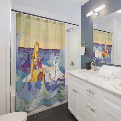 Fantasy Ocean Shower Curtain Best Bathroom Decorating Ideas for Art Nouveau Decor