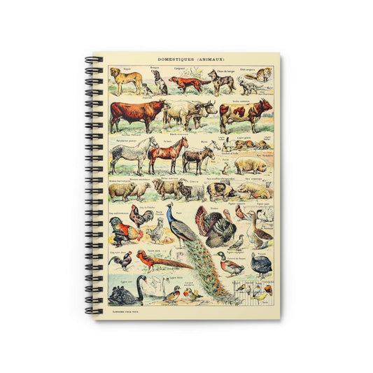 Farm Animals Notebook with Country cover, perfect for journaling and planning, featuring charming country farm animal illustrations.