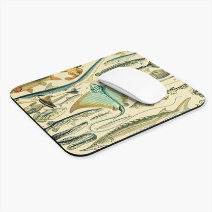 Fishing Computer Desk Mouse Pad With White Mouse