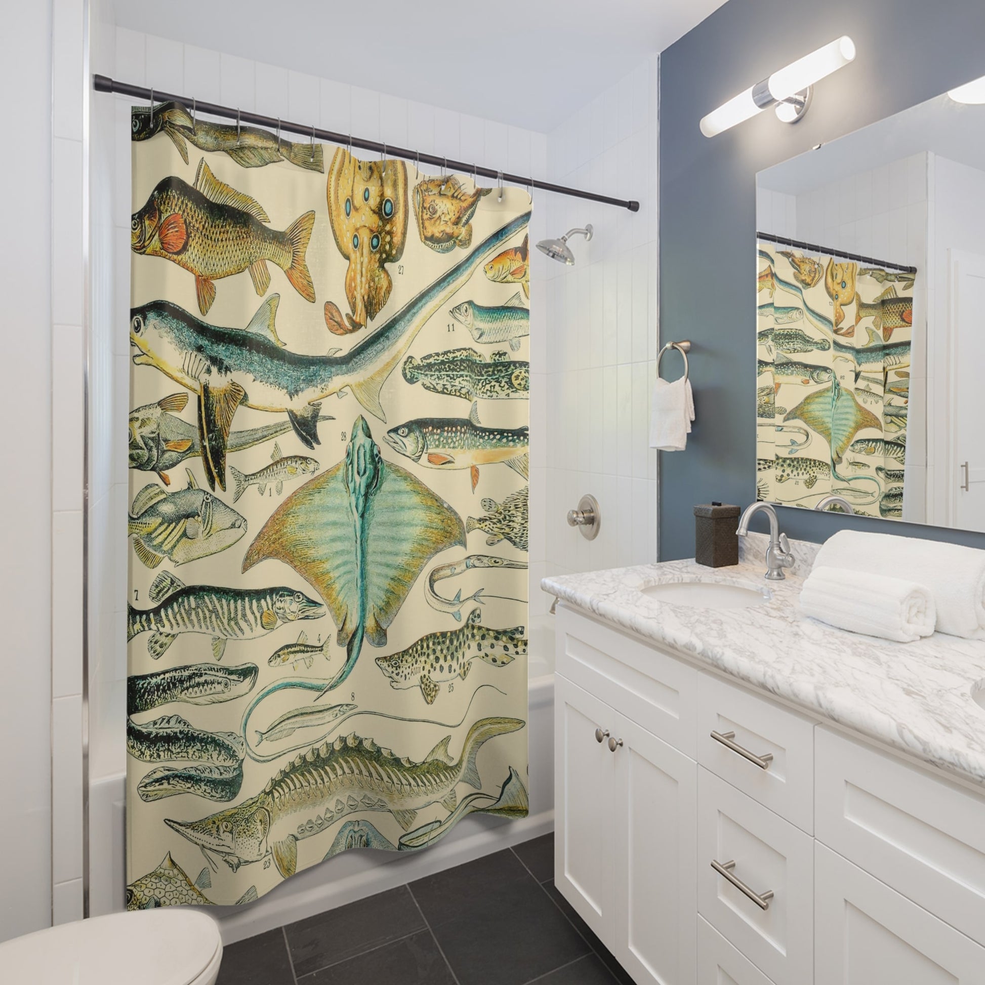 Fishing Shower Curtain Best Bathroom Decorating Ideas for Science Decor