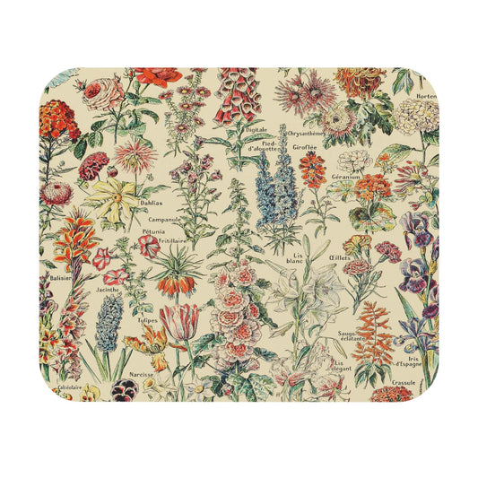 Cute Wildflowers Mouse Pad with adorable flowers design, desk and office decor showcasing charming wildflower illustrations.