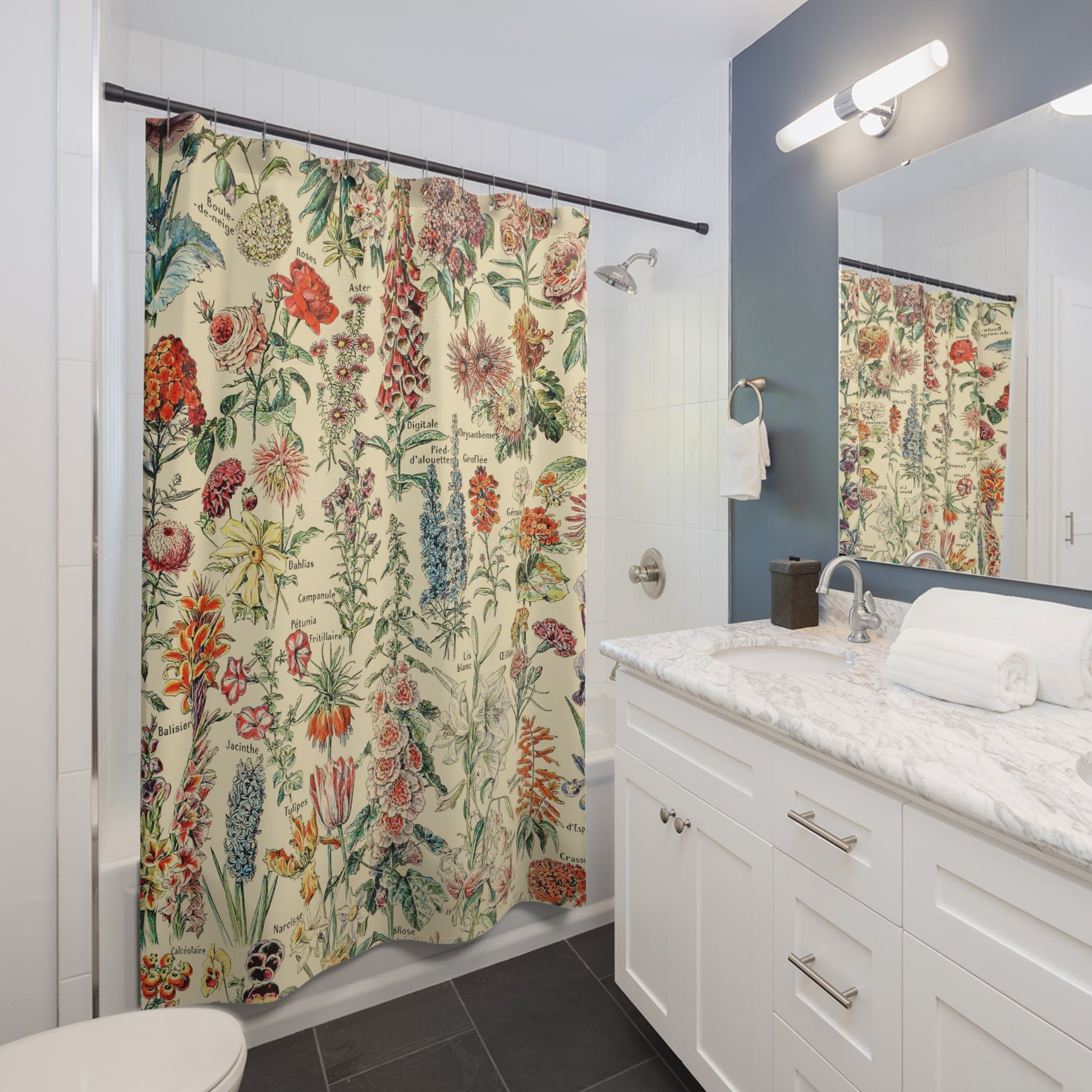 Flower Shower Curtain Best Bathroom Decorating Ideas for Flowers Decor