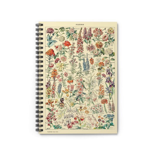 Cute Wildflowers Notebook with flowers cover, perfect for journaling and planning, featuring charming wildflower illustrations.