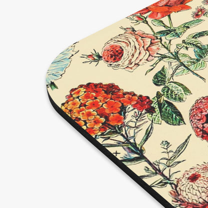 Flower Vintage Mouse Pad Design Close Up