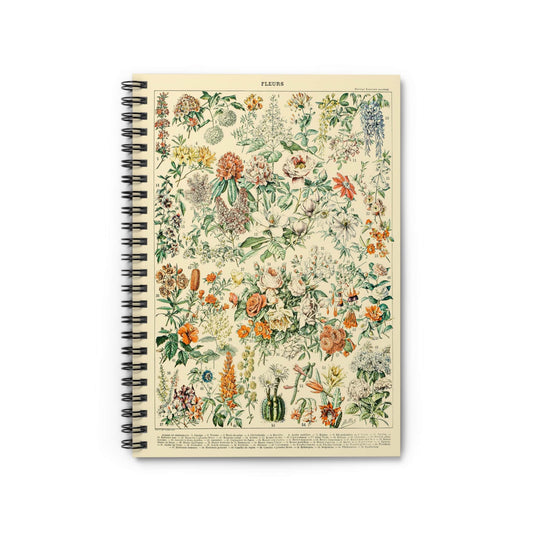Flowers and Plants Notebook with wildflower cover, ideal for journals and planners, showcasing beautiful wildflower motifs.