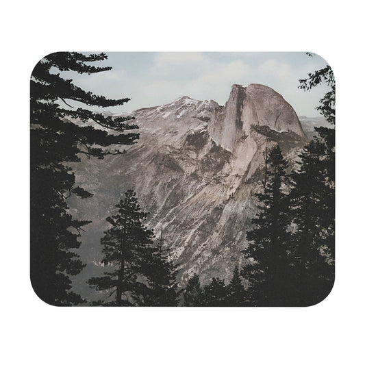 Yosemite Valley Mouse Pad featuring South Dome scenic view, ideal for desk and office decor.