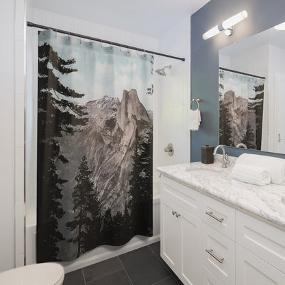 Forest and Mountains Shower Curtain Best Bathroom Decorating Ideas for Landscapes Decor