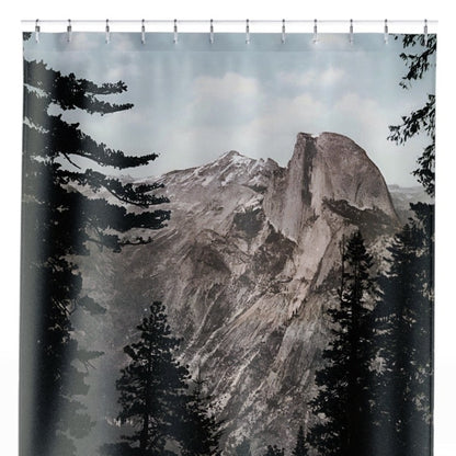 Forest and Mountains Shower Curtain Close Up, Landscapes Shower Curtains