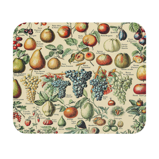 Fruit Diagram Mouse Pad with a vibrant tropical fruit chart, adding color to desk and office decor.