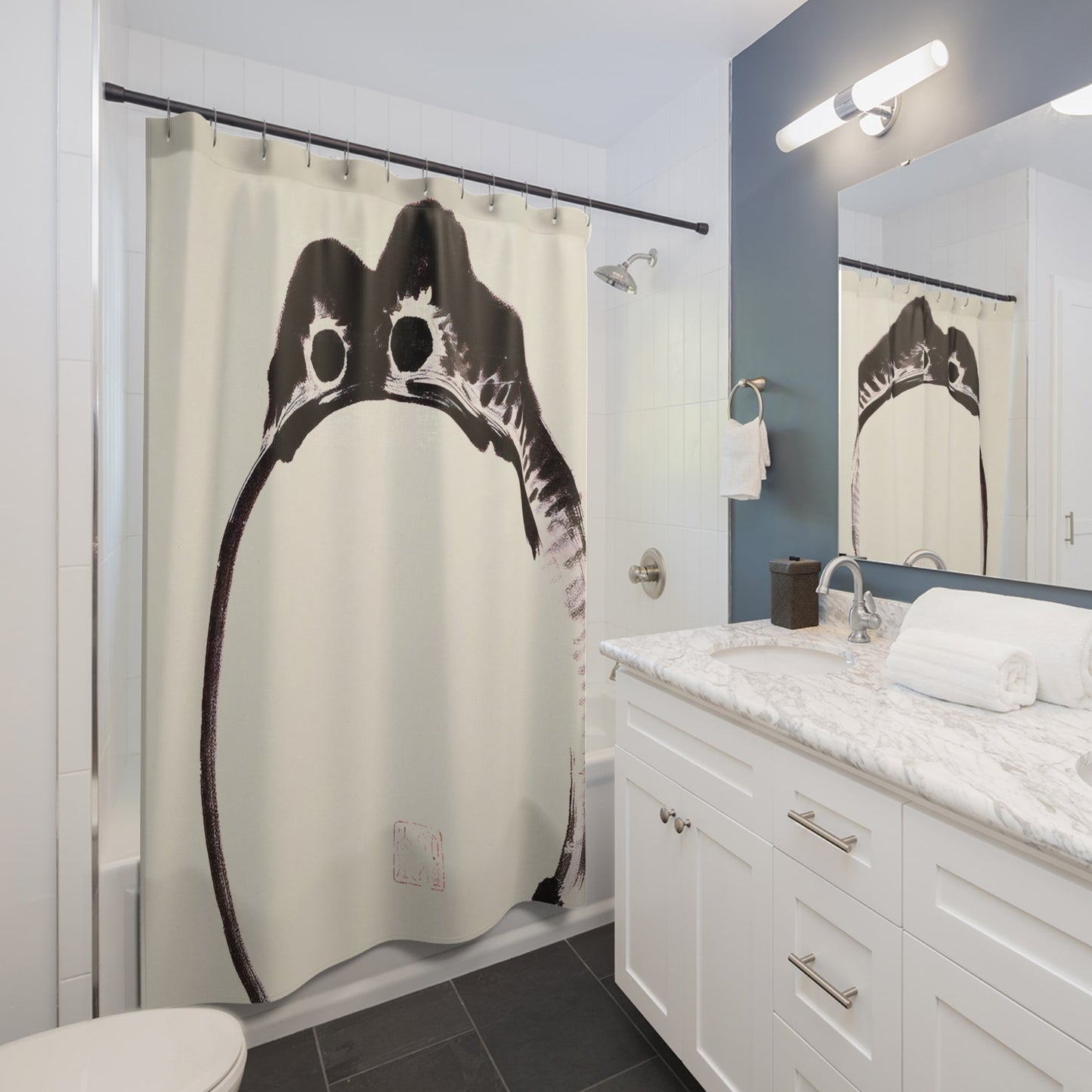 Funny Japanese Toad Shower Curtain Best Bathroom Decorating Ideas for Humor and Fun Decor