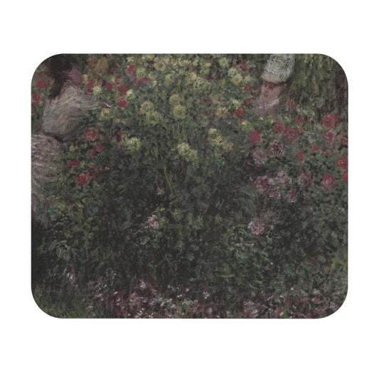 Gardening Mouse Pad showcasing a dark green floral design, enhancing desk and office decor.