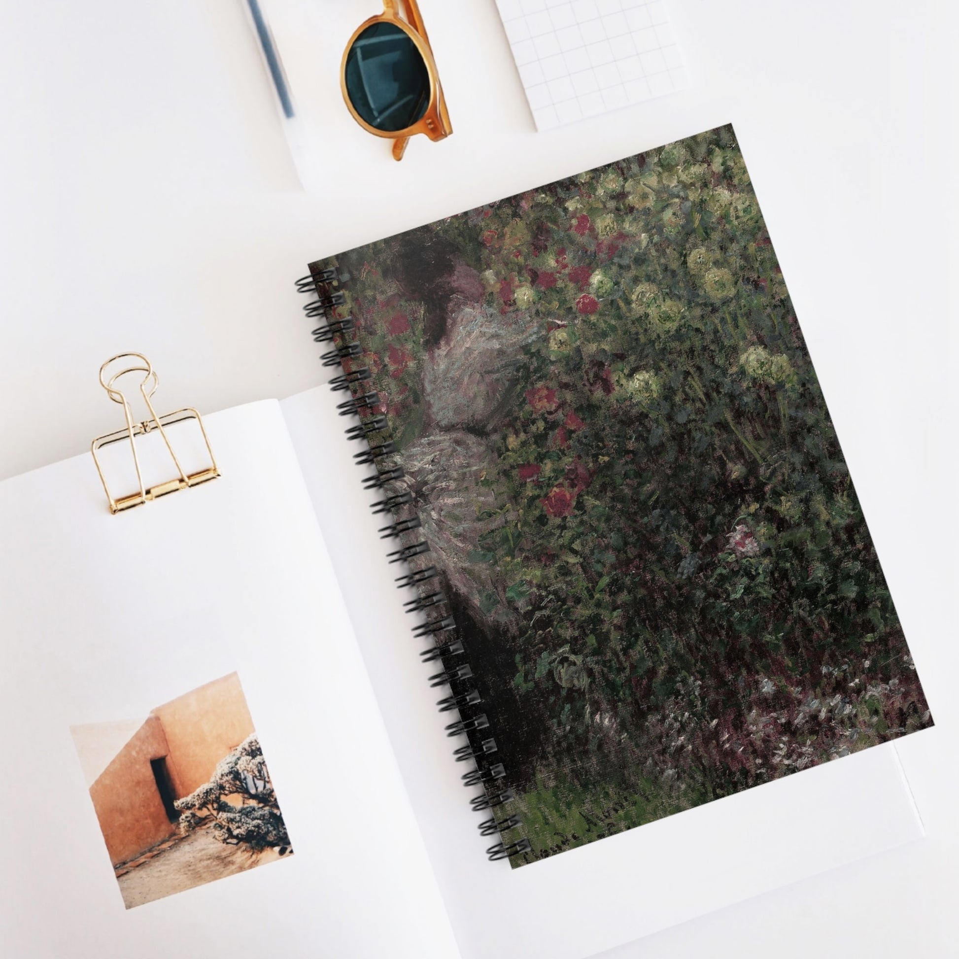 Gardening Spiral Notebook Displayed on Desk