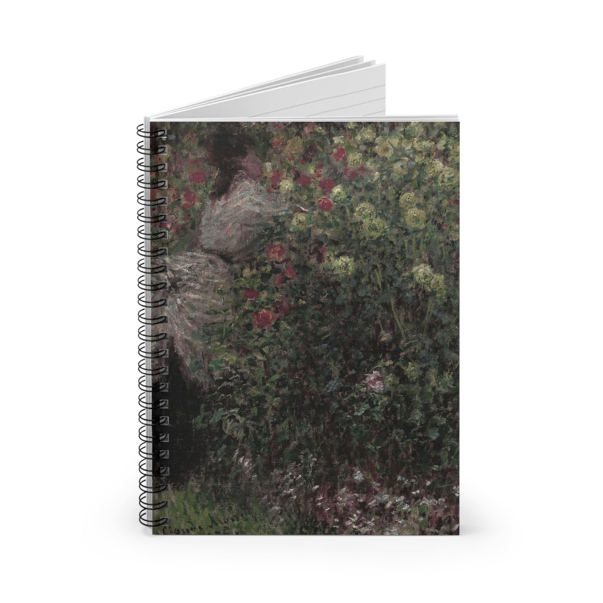 Gardening Spiral Notebook Standing up on White Desk