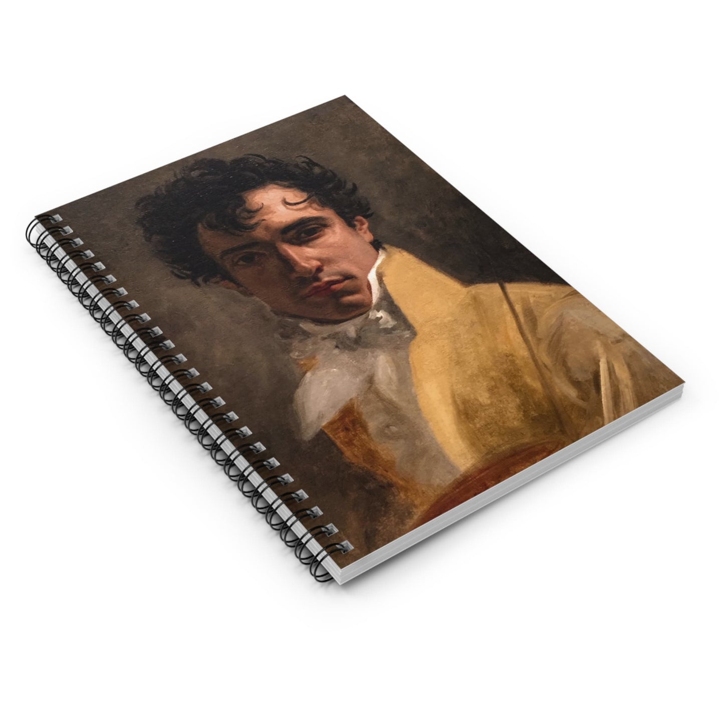 Gilded Age Heart Throb Spiral Notebook Laying Flat on White Surface