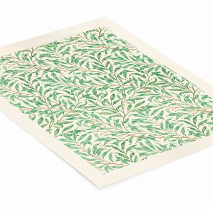 Interwoven Plants Painting Laying Flat on a White Background