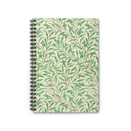 William Morris Notebook with Plants cover, perfect for journaling and planning, showcasing beautiful plant designs by William Morris.