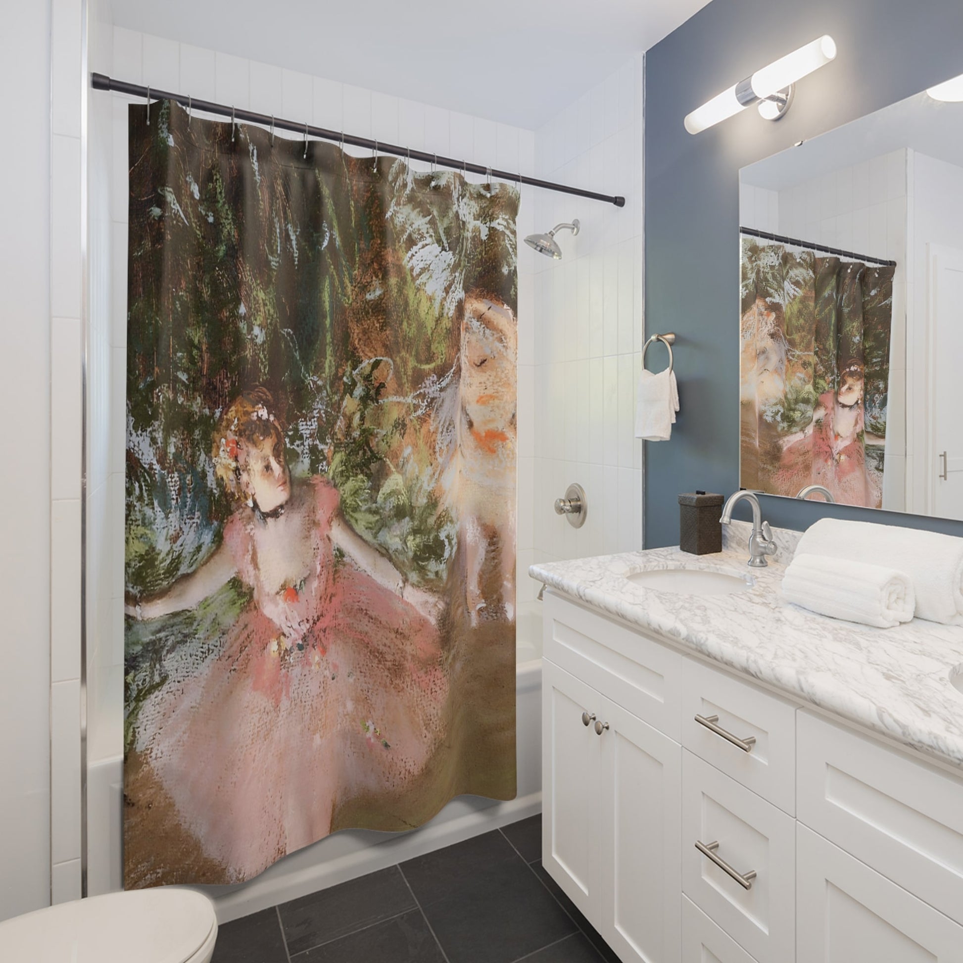 Impressionist Ballerina Shower Curtain Best Bathroom Decorating Ideas for Victorian Decor