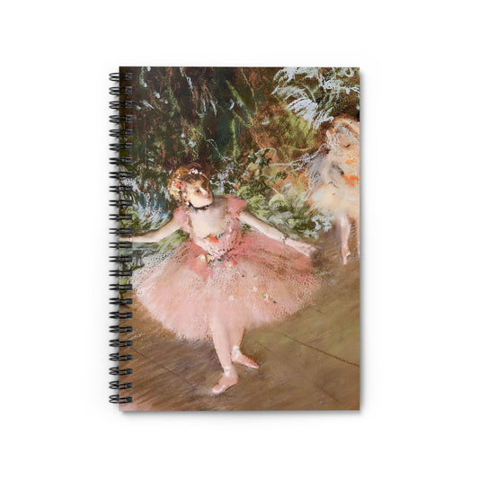 Impressionist Ballerina Notebook with Edgar Degas cover, ideal for journaling and planning, showcasing impressionist ballerinas by Edgar Degas.