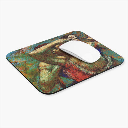 Impressionist Computer Desk Mouse Pad With White Mouse