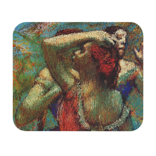 Impressionist Mouse Pad featuring Degas dancers art, enhancing desk and office decor.