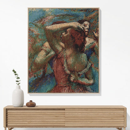 Impressionist Woven Blanket Woven Blanket Hanging on a Wall as Framed Wall Art