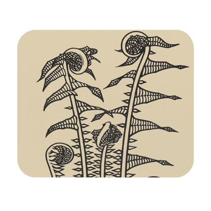 Ink Plants Mouse Pad featuring Julie de Graag artistic design, ideal for desk and office decor.