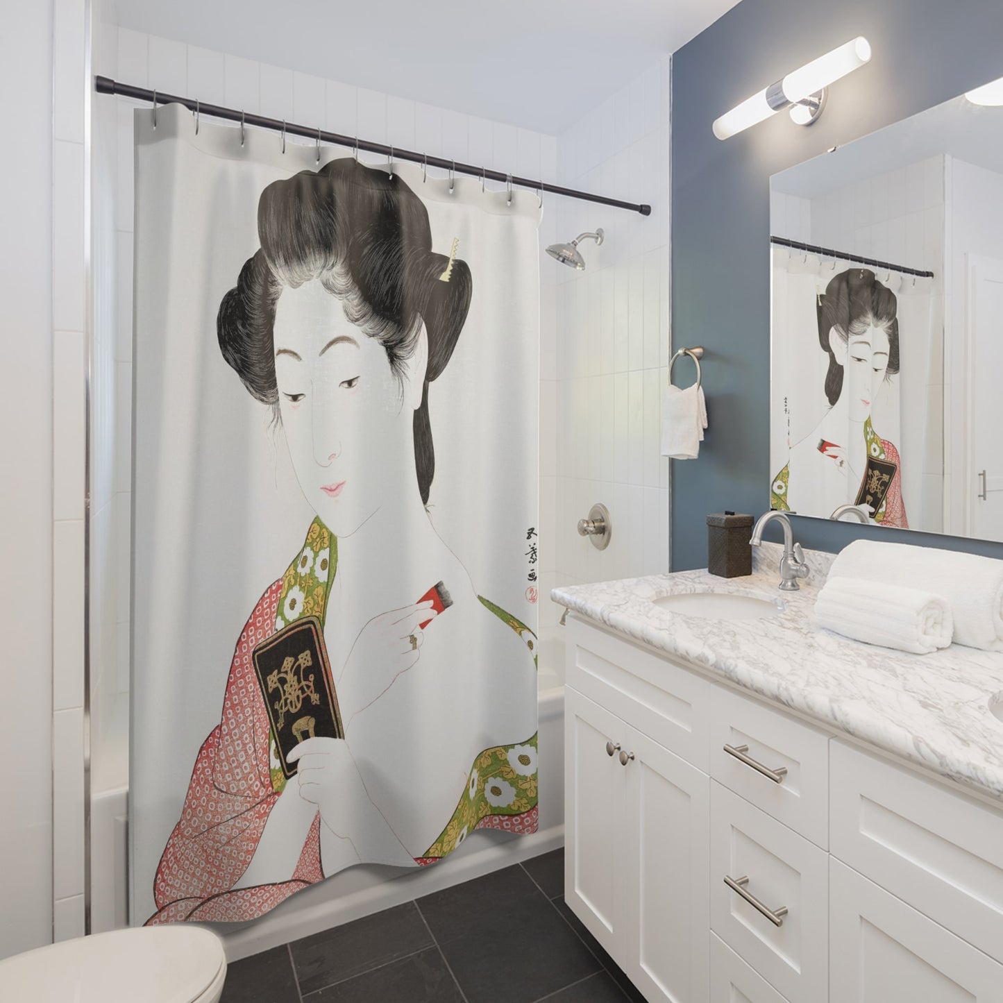 Japanese Aesthetic Shower Curtain Best Bathroom Decorating Ideas for Japanese Decor