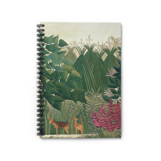 Jungle Notebook with tropical waterfall cover, perfect for adventure lovers, showcasing lush tropical waterfalls.