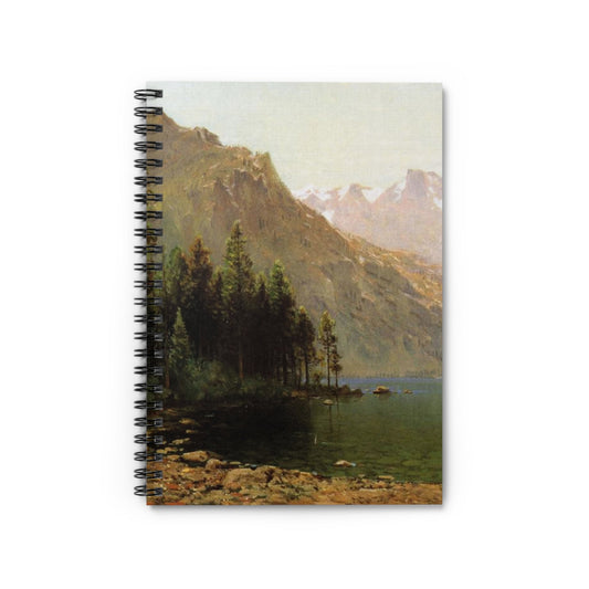 Lake and Mountains Notebook with Lake Tahoe cover, perfect for journaling and planning, showcasing beautiful Lake Tahoe landscapes.