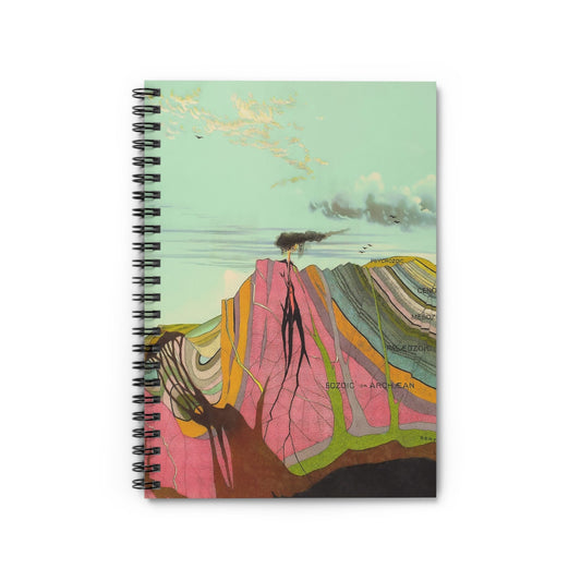 Layers of the Earth Notebook with scientific cover, perfect for journaling and planning, highlighting earth science illustrations.