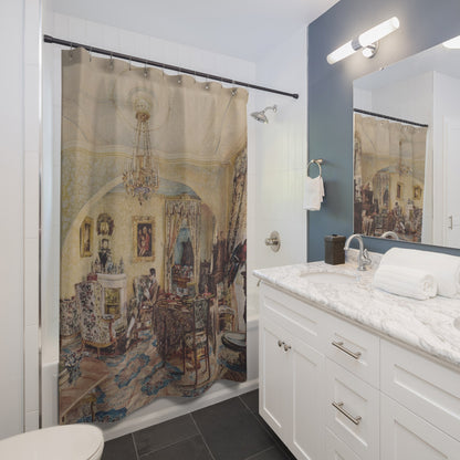Light Academia Interior Shower Curtain Best Bathroom Decorating Ideas for Victorian Decor