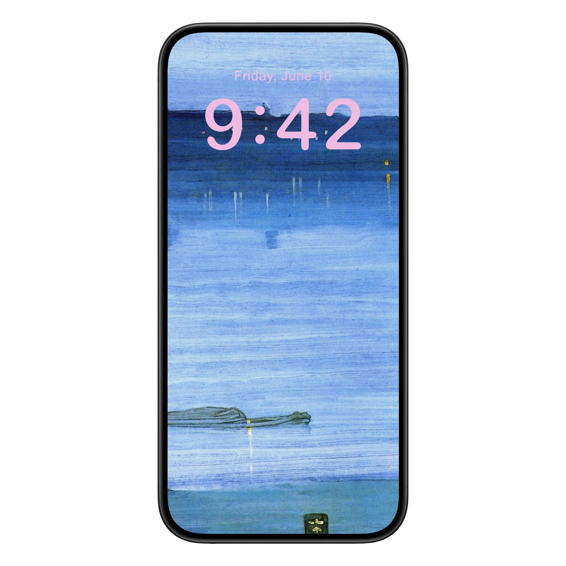 Light Blue Abstract Phone Wallpaper Pink Text