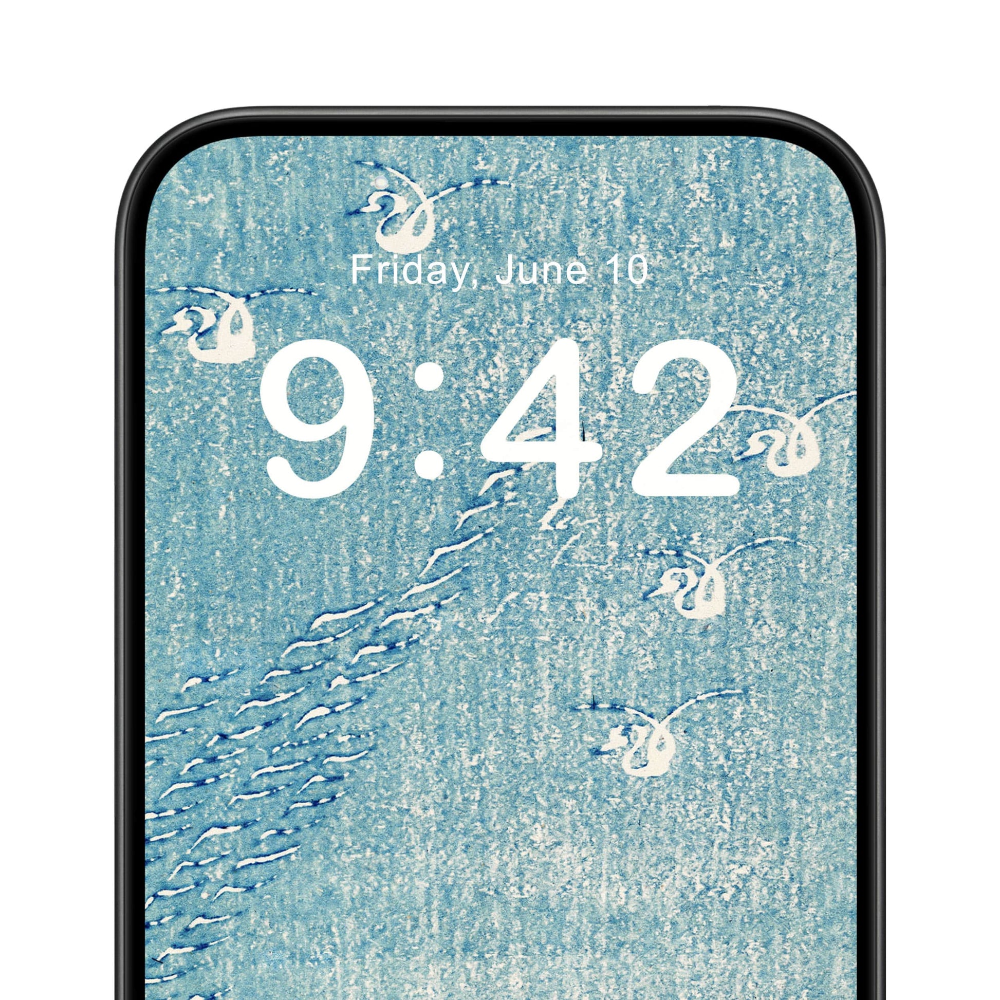 Light Blue Minimalist Phone Wallpaper Close Up