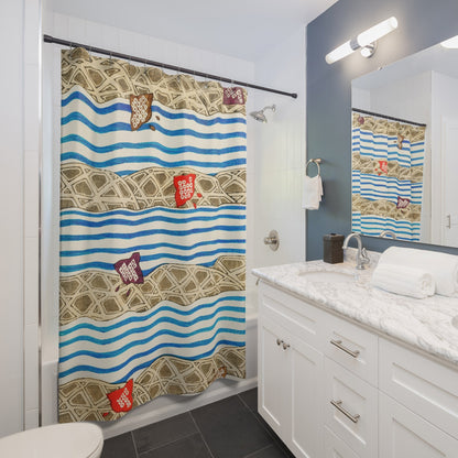 Little Japanese Kites Shower Curtain Best Bathroom Decorating Ideas for Japanese Decor