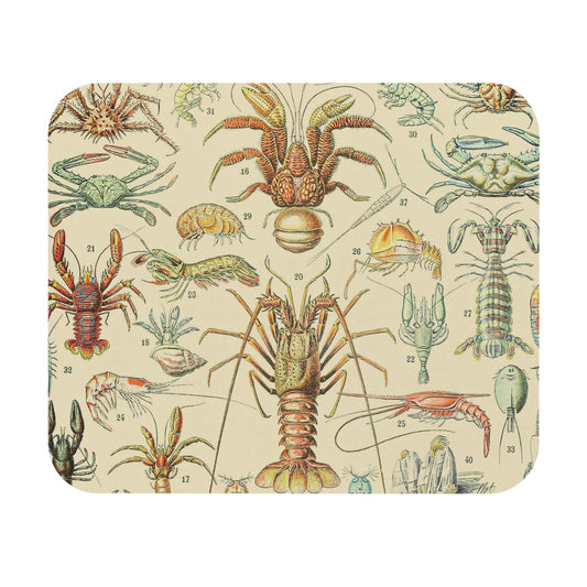 Lobsters and Crabs Mouse Pad featuring a science theme, perfect for desk and office decor.
