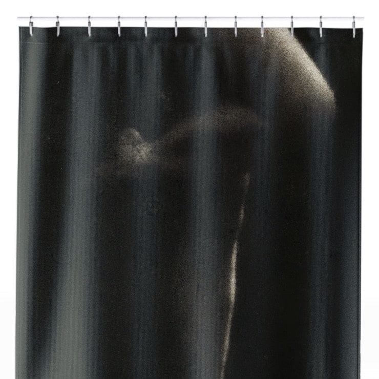 Midnight Forest Shower Curtain Close Up, Dark Academia Shower Curtains