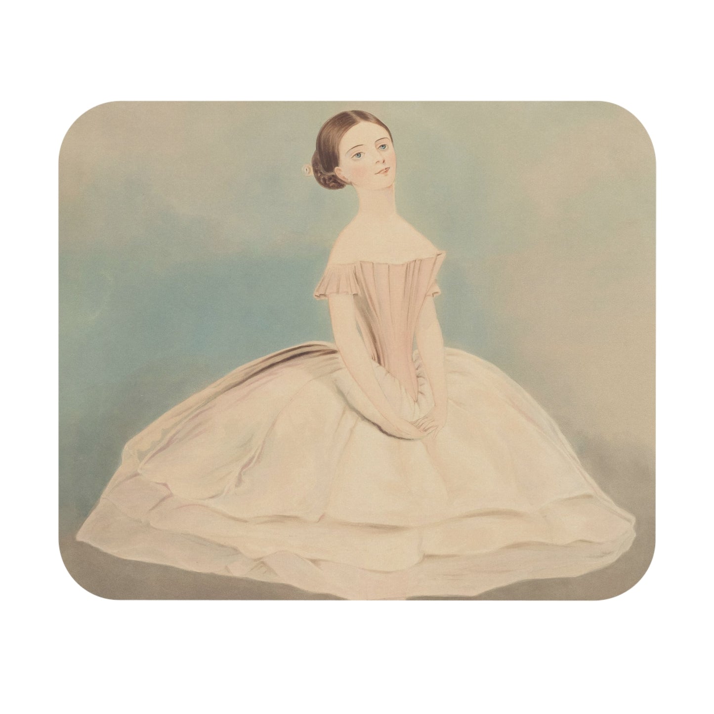 Minimalist Ballet Mouse Pad with girls room art, desk and office decor showcasing elegant ballet designs.