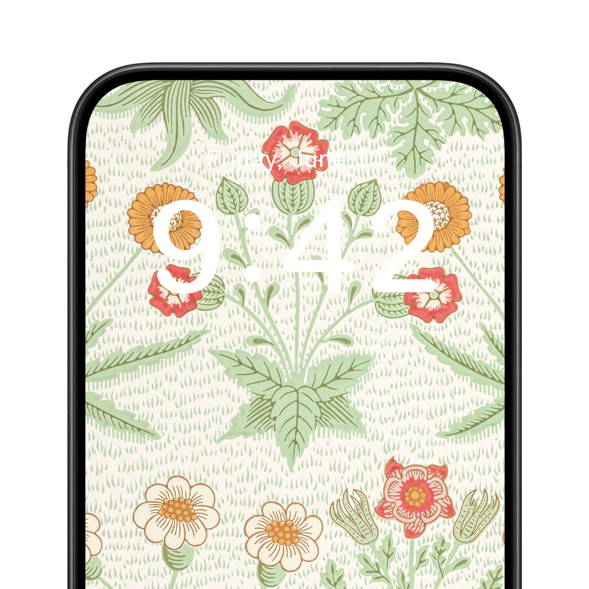 Minimalist Spring Flowers Phone Wallpaper Close Up