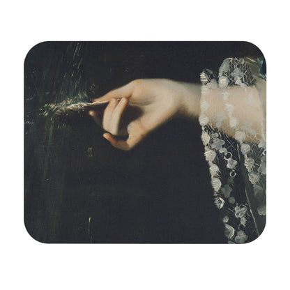 Moody Dark Academia Mouse Pad with a gothic aesthetic, perfect for desk and office decor.