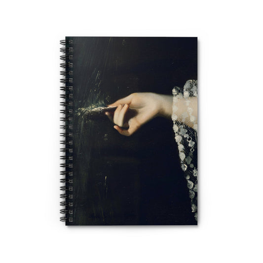 Moody Dark Academia Notebook with Gothic Aesthetic cover, perfect for journaling and planning, featuring gothic aesthetic artwork.